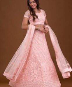 Sequins Net Readymade Lehenga