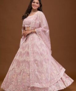 Threadwork Net Readymade Lehenga