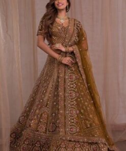 Zariwork Velvet Readymade Lehenga